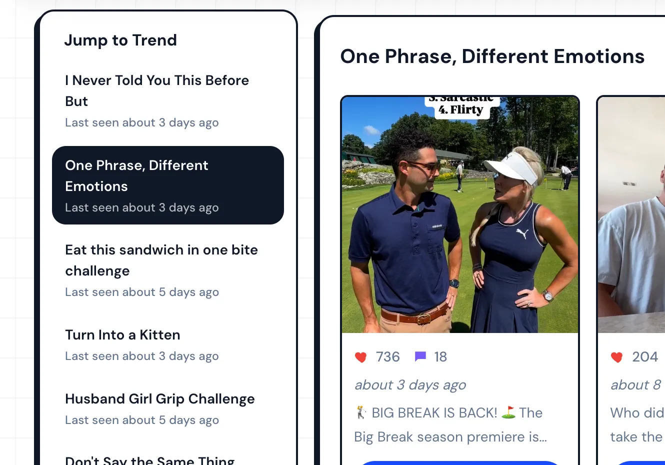 Trend tracker