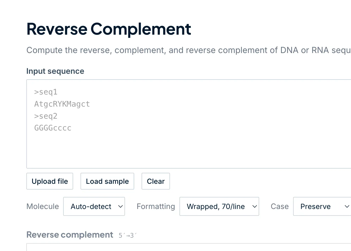 Reverse Complement