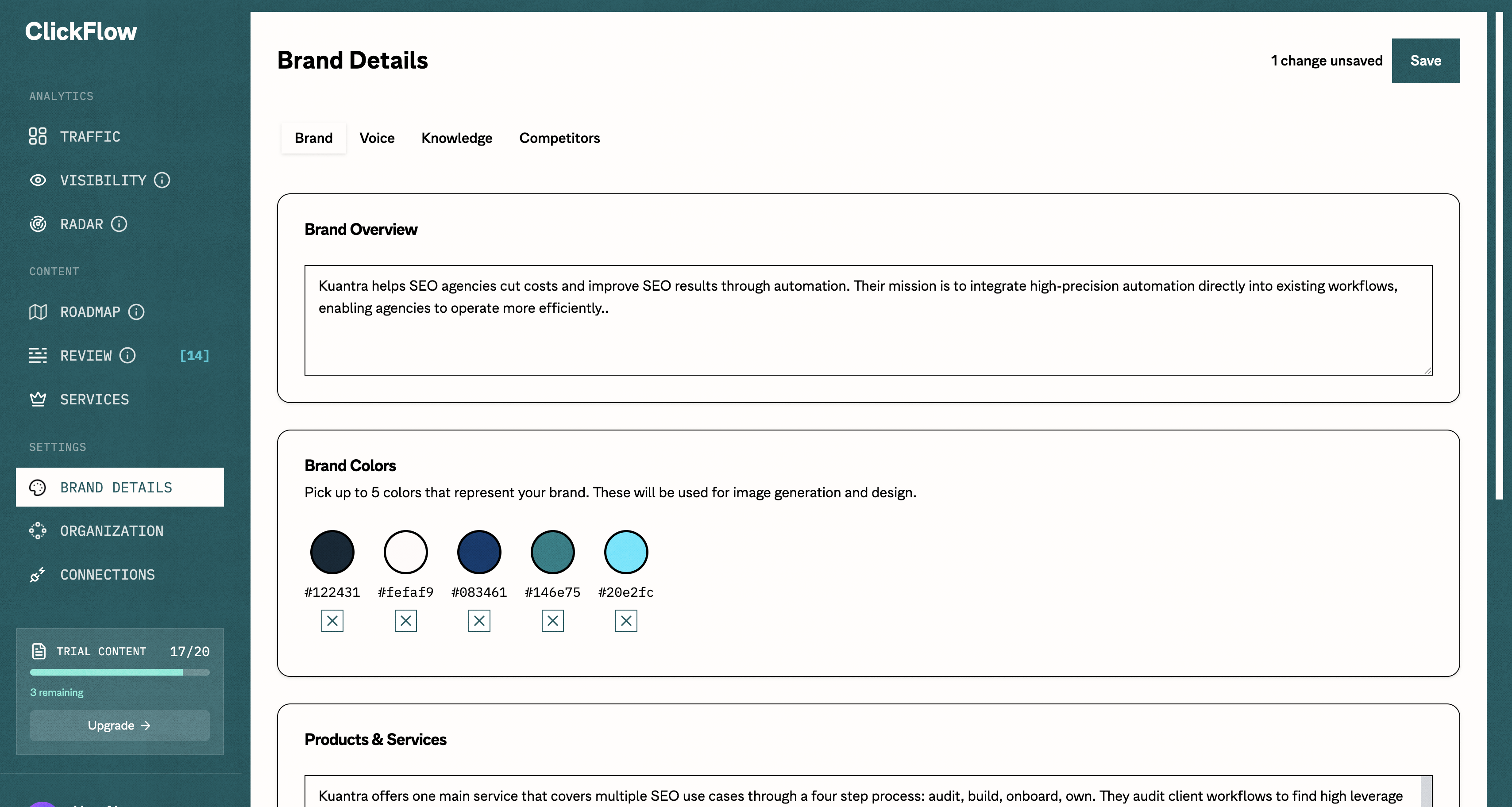 Image of clickflow config